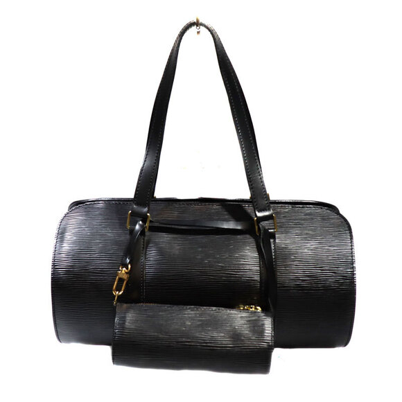 Louis Vuitton Soufflot Black Epi Cylindrical Pouch Handbag - Picture 9 of 9